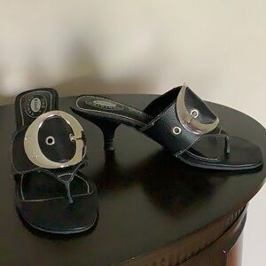 Dr Scholl kitten heel sandal